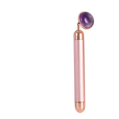 Palsar 7 Elektrické masážítko na obličej s minerálem (Jade Roller Massager Electric Pink Handle 