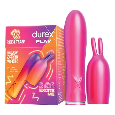 Durex Vibrátor 2v1 se stimulační špičkou Play