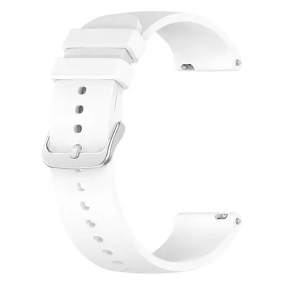 4wrist Univerzální silikonový řemínek se stříbrnou sponou 22 mm - White