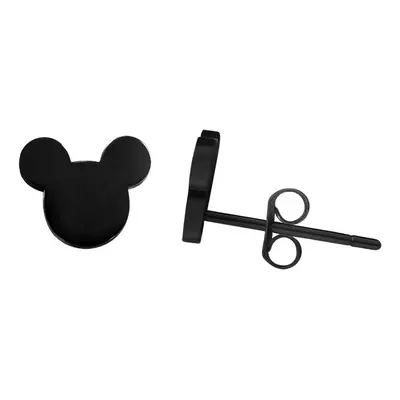 Troli Designové černé náušnice Mickey Mouse