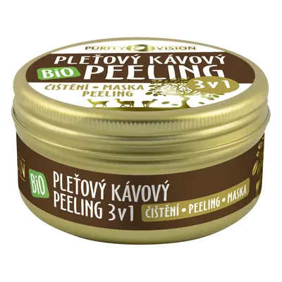 Purity Vision Bio Kávový pleťový peeling 3v1 70 ml