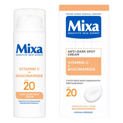 Mixa Krém proti pigmentovým skvrnám SPF 20 (Anti-Dark Spot Cream) 50 ml