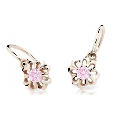 Cutie Jewellery Něžné dětské náušnice z růžového zlata C2208-10-X-4 růžová