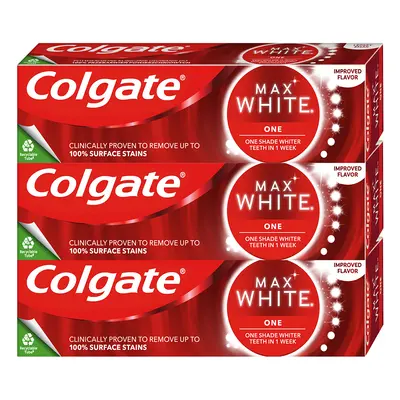 Colgate Bělicí zubní pasta Max White One 3 x 75 ml