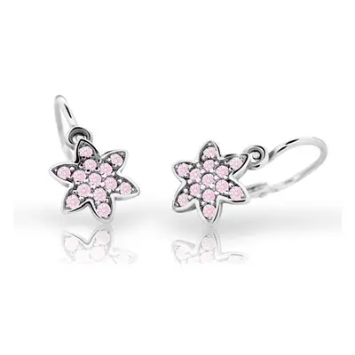 Cutie Jewellery Dětské náušnice z bílého zlata C2206-10-X-2 růžová