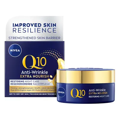 Nivea Výživný noční krém proti vráskám Q10 Power (Anti-Wrinkle Extra Nourishing Night Cream) 50 