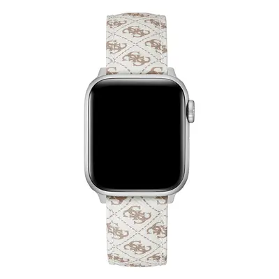 Guess Kožený řemínek pro Apple Watch (38 - 41 mm) - White CS2009S1