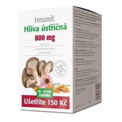 Simply You Hlíva ústřičná 800 mg s rakytníkem a echinaceou Imunit 40 tob. + 20 tob. ZDARMA