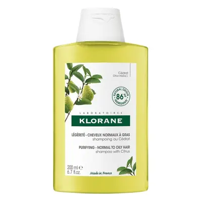 Klorane Šampon pro normální až mastné vlasy Citron (Purifying Shampoo) 200 ml