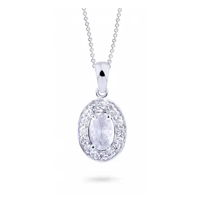 Cutie Jewellery Elegantní přívěsek z bílého zlata se zirkony Z8056-40-10-X-2