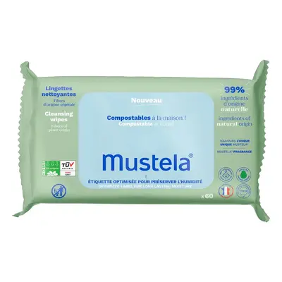 Mustela Dětské vlhčené ubrousky (Cleansings Wipes) 60 ks