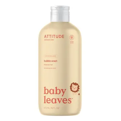 Attitude Dětská pěna do koupele s vůní hruškové šťávy Baby Leaves (Bubble Wash) 473 ml