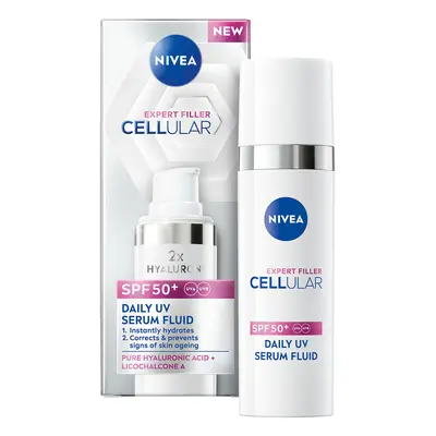 Nivea Denní UV sérum SPF 50+ Cellular Expert Filler Fluid 50 ml