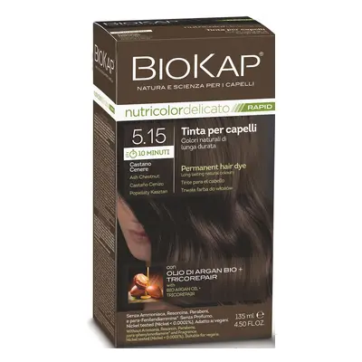 Biokap BIOKAP DELICATO RAPID barva na vlasy - 5.15 Popelavě kaštanová 135 ml