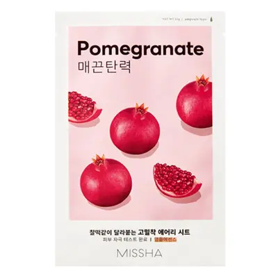 Missha Zpevňující pleťová maska Pomegranate Airy Fit (Sheet Mask) 19 ml