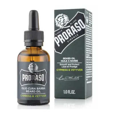 Proraso Olej na plnovous s cypřišem a vetiverem Cypress & Vetyver (Beard Oil) 30 ml