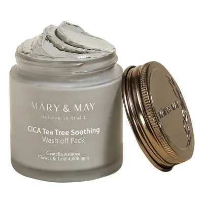 MARY & MAY Pleťová maska s jílem CICA TeaTree Soothing Wash off Pack 125 g