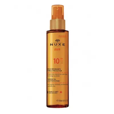 Nuxe Bronzující olej na opalování na obličej a tělo Sun SPF 10 (Tanning Oil Low Protection) 150 