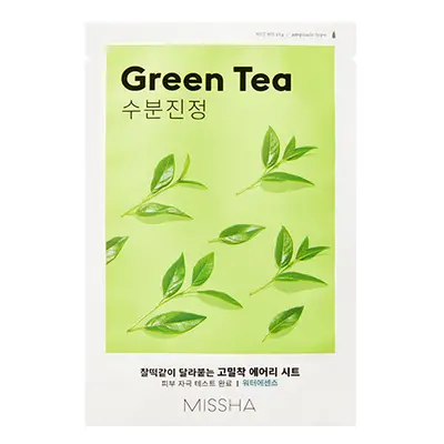 Missha Hydratační plátýnková maska se zeleným čajem Green Tea (Airy Fit Sheet Mask) 19 g