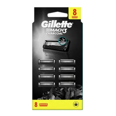 Gillette Náhradní hlavice Mach3 Charcoal 8 ks