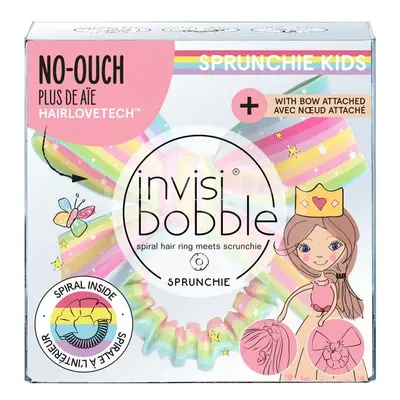 Invisibobble Dětská gumička do vlasů se stuhou Kids Slim Sprunchie Let‘s Chase Rainbows