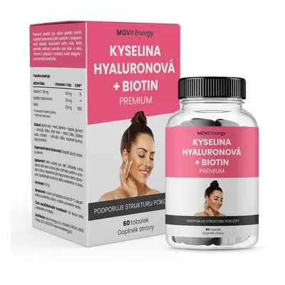 MOVit Energy Kyselina hyaluronová + Biotin PREMIUM 60 tobolek