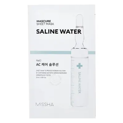 Missha Zklidňující maska pro citlivou pleť Mascure Saline Water (Sheet Mask) 1 ks