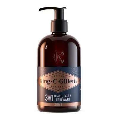 Gillette Šampon na vousy a obličej King (Beard & Face Wash) 350 ml