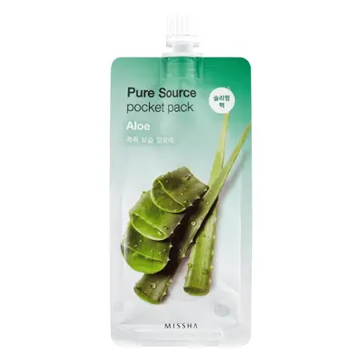 Missha Hydratační noční maska Aloe Vera Pure Source (Pocket Pack) 10 ml