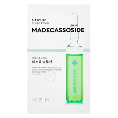 Missha Zklidňující pleťová maska Mascure Madecassoside (Sheet Mask) 28 ml