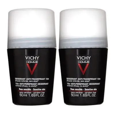 Vichy Sada kuličkových deodorantů pro citlivou pokožku Homme 72H (Deodorant Anti-Transpirant) 2 