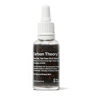 Carbon Theory Noční detoxikační sérum Charcoal, Tea Tree Oil & Vitamin E Breakout Control (Overn