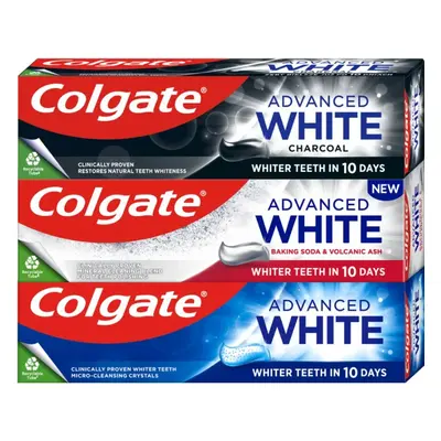 Colgate Sada bělicích zubních past Advanced Mix Trio 3 x 75 ml