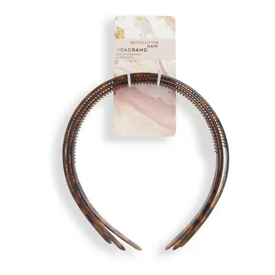 Revolution Čelenky do vlasů Tortoiseshell (Skinny Headband) 3 ks