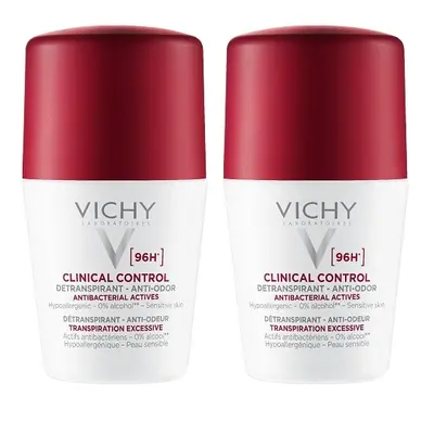 Vichy Sada kuličkových detranspirantů proti zápachu Clinical Control 96h (Detranspirant) 2 x 50 