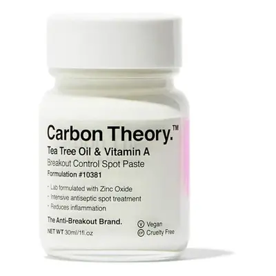 Carbon Theory Lokální péče proti nedokonalostem pleti Tea Tree Oil & Vitamin A Breakout Control 