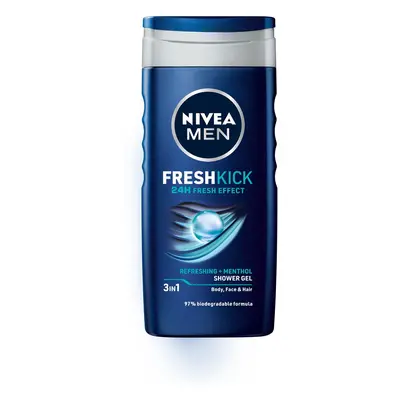 Nivea Sprchový gel na tvář, tělo a vlasy Men Fresh Kick 250 ml