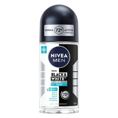 Nivea Kuličkový antiperspirant Black&White Fresh pro muže 48H (Anti-Perspirant) 50 ml