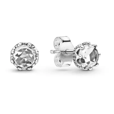 Pandora Třpytivé stříbrné náušnice pecky Crown 298311CZ