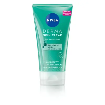 Nivea Čisticí pleťový peeling Derma Skin Clear (Anti-Blemish Scrub) 150 ml