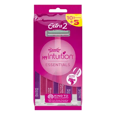 Wilkinson Sword Jednorázový holicí strojek My Intuition Essentials 10 + 5 ks