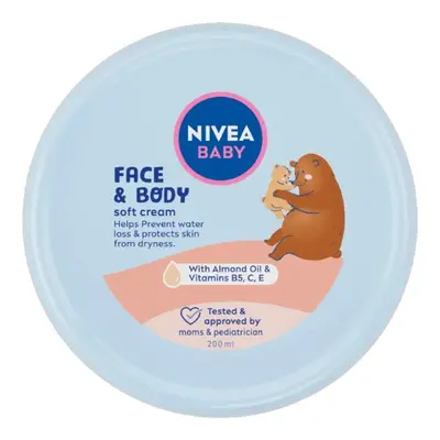 Nivea Hydratační krém na obličej a tělo Baby (Face & Body Soft Cream) 200 ml