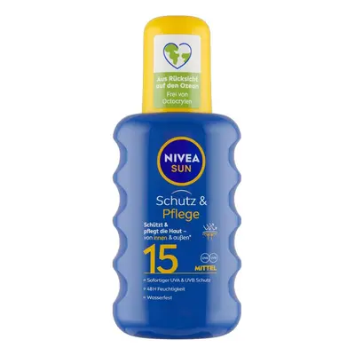 Nivea Sprej na opalování SPF 15 Sun (Moisturising Sun Spray) 200 ml