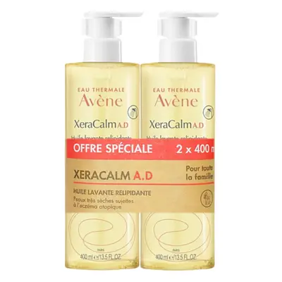 Avène Sada relipidačních mycích olejů (Lipid Replenishing Cleansing Oil) 2 x 400 ml