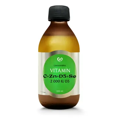 Zdravý Svet Lipozomální vitamín C + D3 + zinek + selen 200 ml