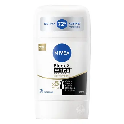 Nivea Tuhý antiperspirant Black & White Invisible Silky Smooth 50 ml