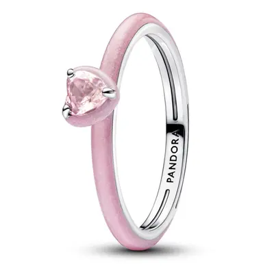 Pandora Originální růžový prsten ze stříbra ME 193088C02 54 mm