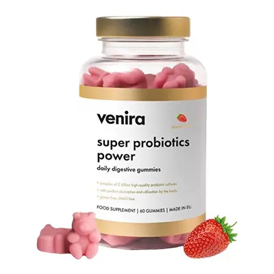 Venira Super probiotics power - daily digestive gummies - jahoda 60 ks