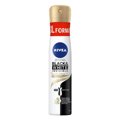 Nivea Antiperspirant ve spreji Black & White Invisible Silky Smooth (Anti-perspirant) 200 ml