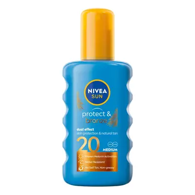 Nivea Intenzivní sprej na opalování SPF 20 Sun (Protect & Bronze Sun Spray) 200 ml